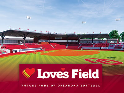 Rendering of Love's Field, the new OU Softball stadium