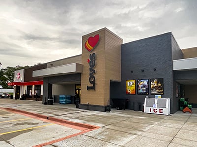 A photo of the exterior of Store 864 in Lucedale, MS