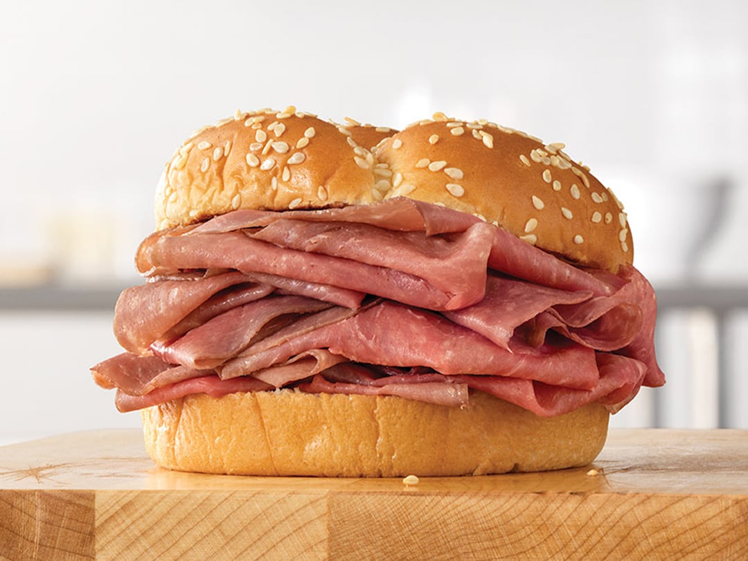 An Arby's classic roast beef sandwich