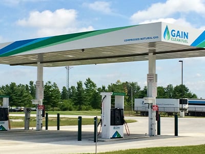 Clean Fuel Compressed Natural Gas station