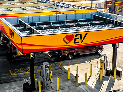 Electric Vehicle Charging at Love's in Jonestown