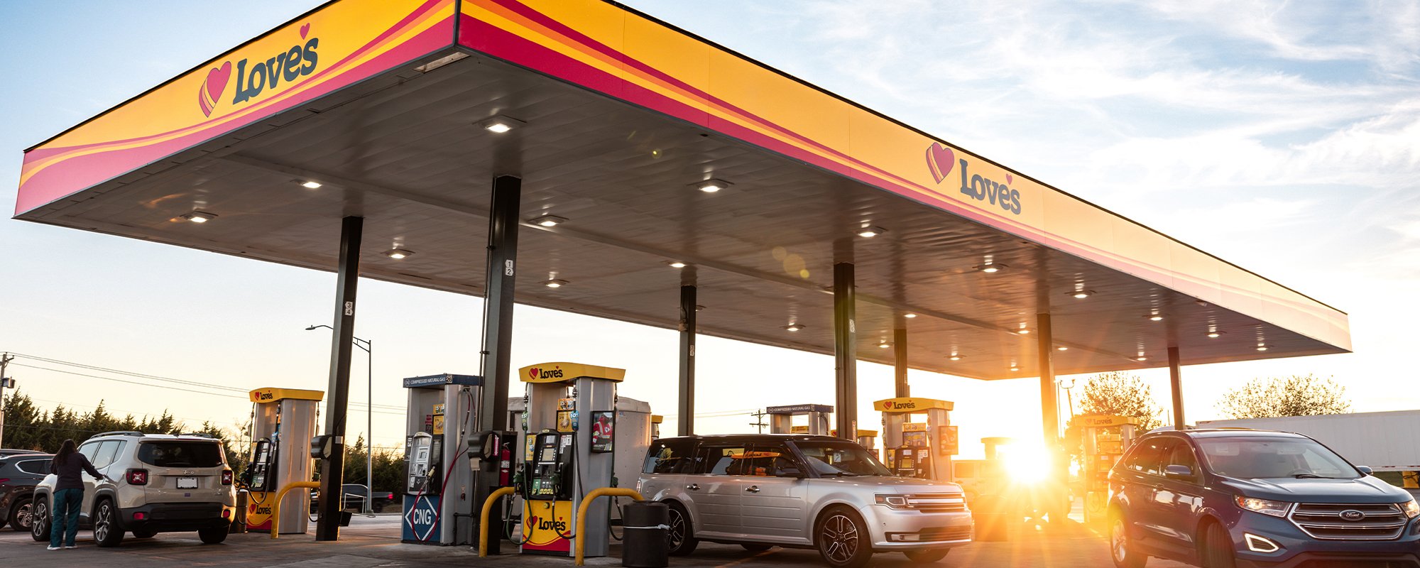 Image of Love's Travel Stop Exterior Gas Canopy