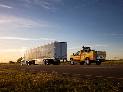 a roadside assistance truck