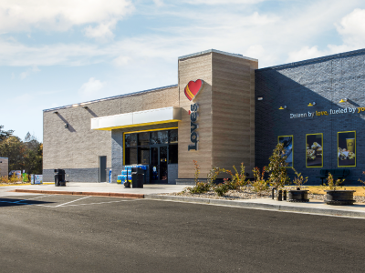 An exterior of a Love's Travel Stop