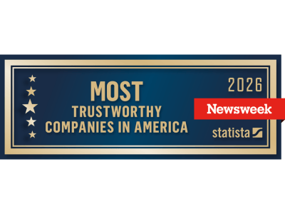 Newsweek's Most Trustworthy Companies in America 2026 logo
