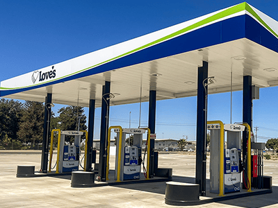 Love's Alternative Energy canopy