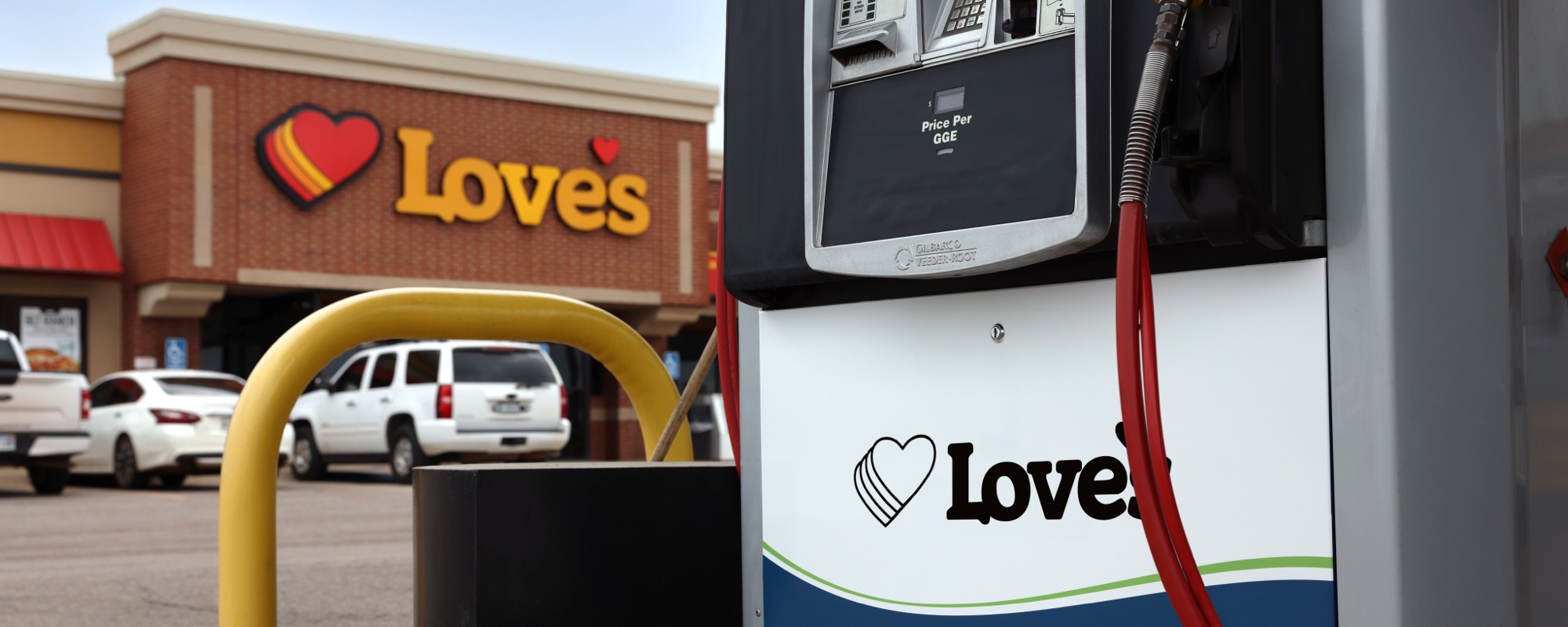 Love's Alternative Energy in front of Love's Travel Stop