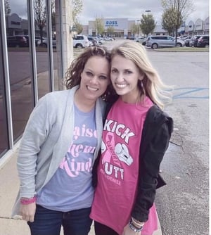 Denise Tucker with friend