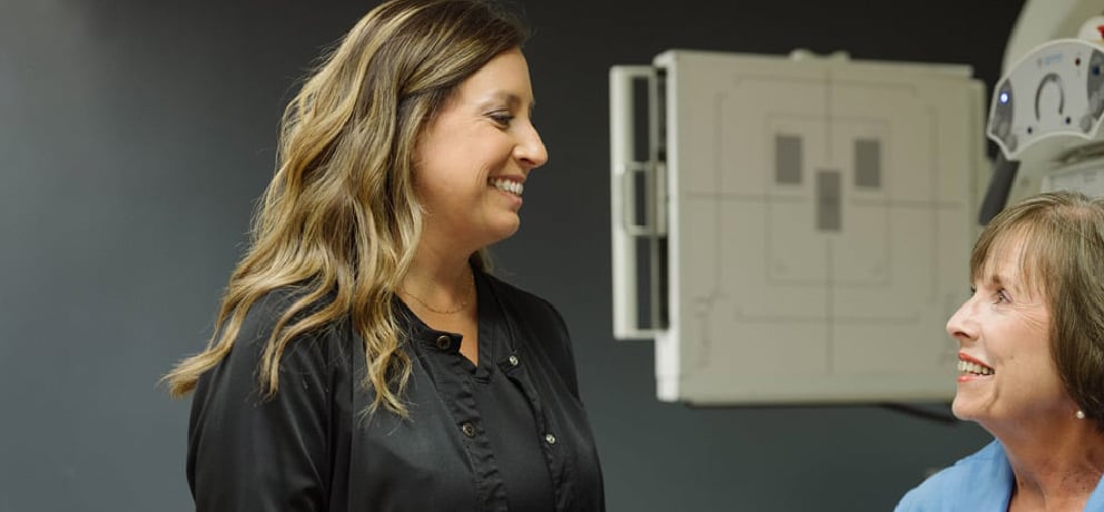 Imaging tech with patient