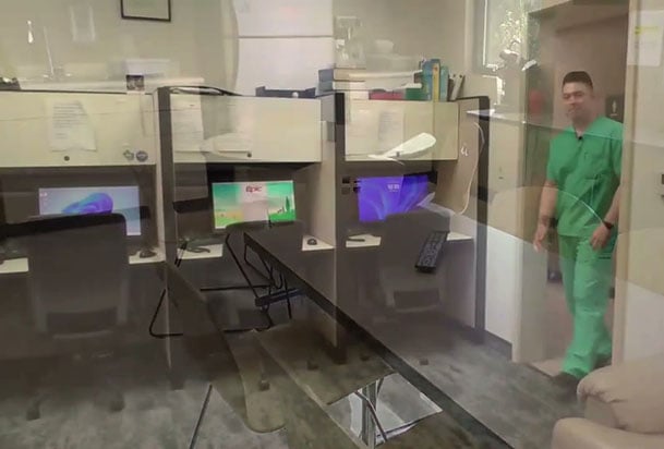 Screenshot of video giving a tour of the family medicine residency program