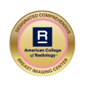 Medal recognizing Designated Comprehensive Breast Imaging Center from the American College of Radiology