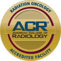 Medal recognizing American College of Radiology Accredited Facility for Radiation Oncology