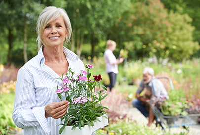 Woman gardening
