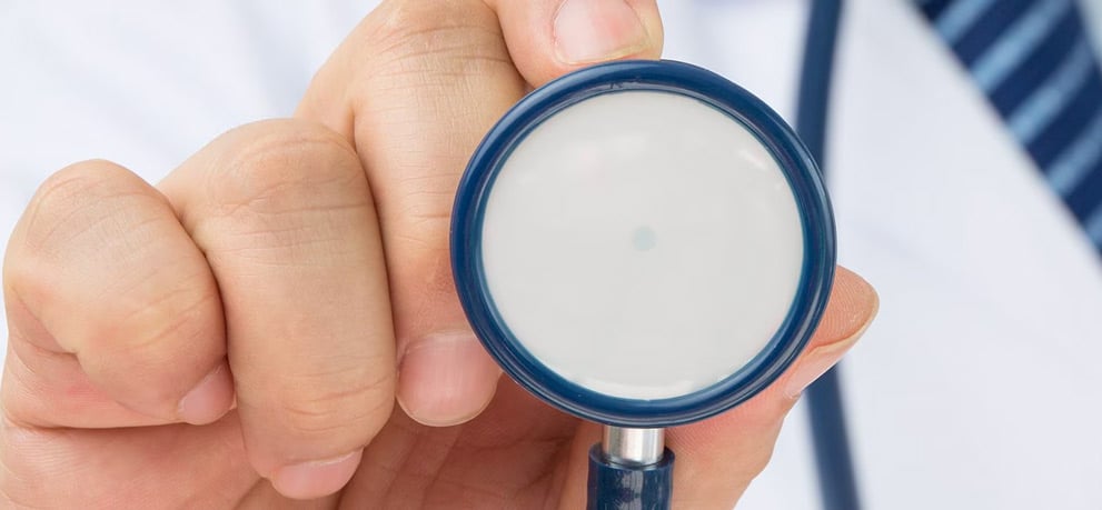 Doctor holding stethescope