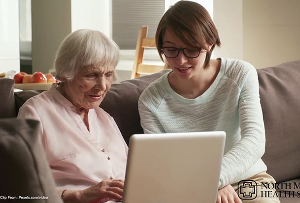 Video thumbnail of an older woman and younger woman looking at a laptop together