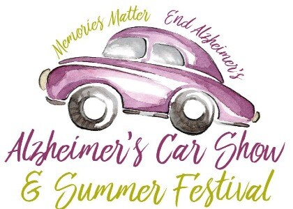 graphic for alzheimer's car show and summer festival