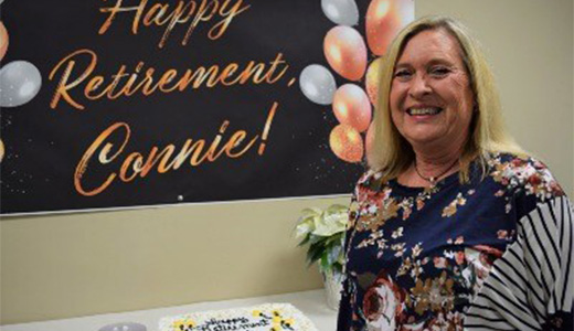 Connie Roberts retirement photo