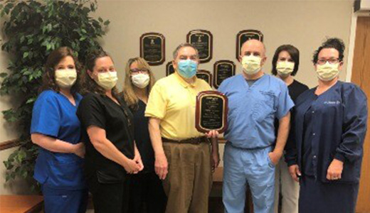 wound center distinction plaque group picture