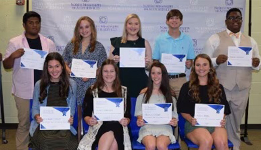 HCF scholars with certificates