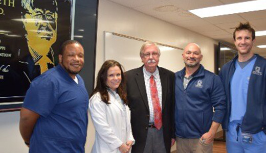 Harvey with IM faculty