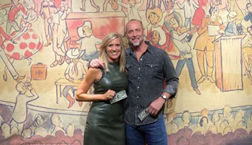 Heather and Paul backstage of grand ole opry