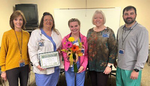 Karley Taylor receives award