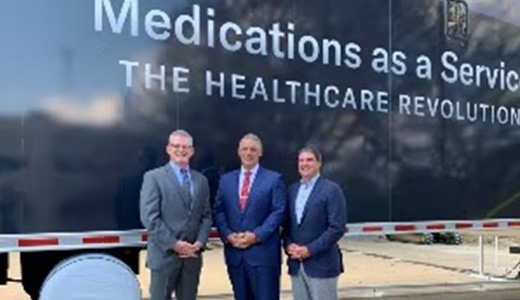 ODP & NMHS officials with trailer