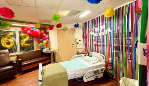 Wayne Brasfield's decorated room