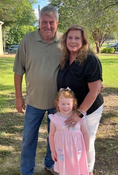 Alan and Tina Gates with granddaughter Laken
