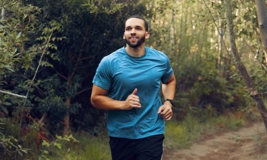men's mental health man running