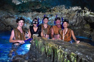 Terri Green's family snorkleing