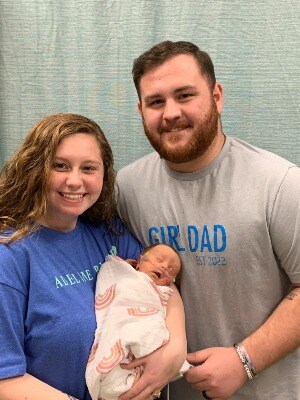 Joshua and Mollie welcome baby
