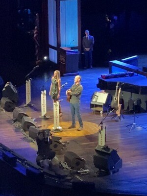 Heather and Paul on stage