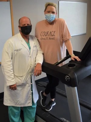 Melanie Murrell and Dr. Talton