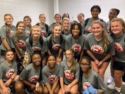 Potts Camp middle school volleyball team