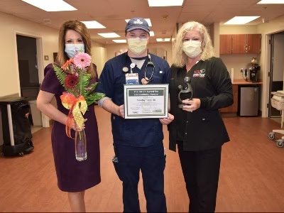 Timothy Harris receives daisy award