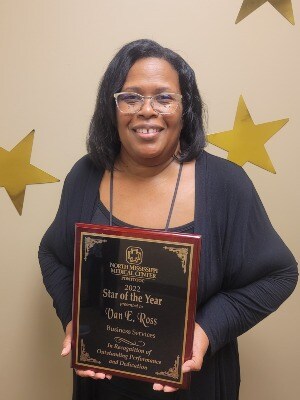 Van Ross accepting Employee of the Year