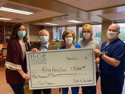 Rehab family fund started and receives $ 5000