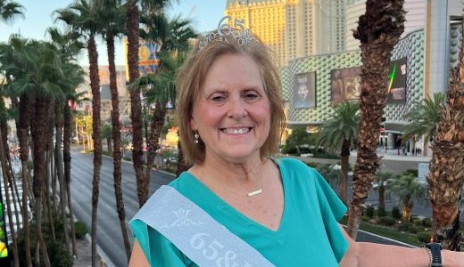 Kathy Haynes celebrating her 65th birthday