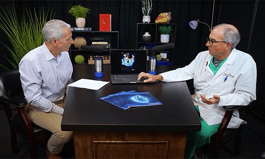 Dr. Bertolet and Dr. Estess in the podcast studio.