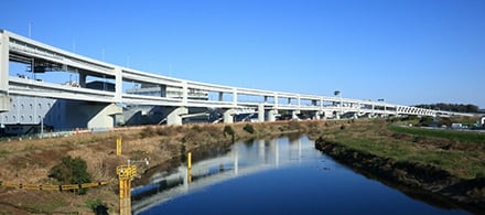神奈川7号横浜北線 鶴見川付近