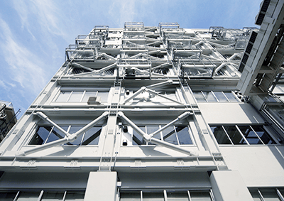 建築作品集　事務所：麻布 2017年 東京都中央区 延床面積：4,202m2、構造：SRC造、規模：地上9階　地下2階