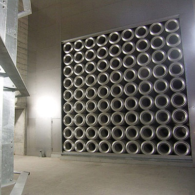 建築作品集　換気所：本町 2007年 東京都中野区 延床面積：6,046m2、構造：RC造、規模：地下2階