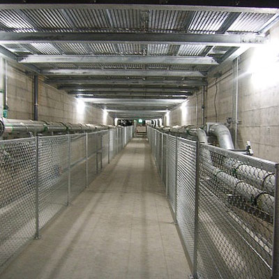 建築作品集　換気所：本町 2007年 東京都中野区 延床面積：6,046m2、構造：RC造、規模：地下2階