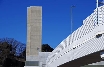 建築作品集　換気所：子安台 2017年 神奈川県横浜市神奈川区 延床面積:9805ｍ2、構造:PC造、規模:地上5階 地下1階
