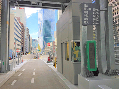 建築作品集　料金徴収所：渋谷 2019年 東京都渋谷区 延床面積：82m2、構造：S造、規模：地上1階