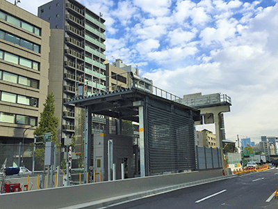 建築作品集　料金徴収所：渋谷 2019年 東京都渋谷区 延床面積：82m2、構造：S造、規模：地上1階