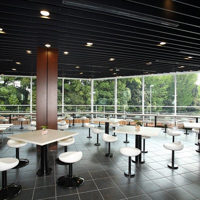建築作品集　パーキングエリア：代々木 2008年 東京都渋谷区 延床面積：828m2、構造：S造（一部RC造）、規模：地上2階　地下1階