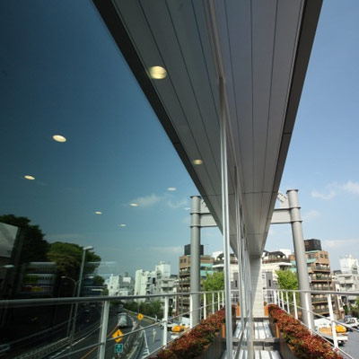 建築作品集　パーキングエリア：代々木 2008年 東京都渋谷区 延床面積：828m2、構造：S造（一部RC造）、規模：地上2階　地下1階
