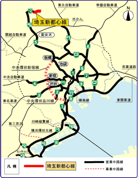 埼玉新都心線位置図
